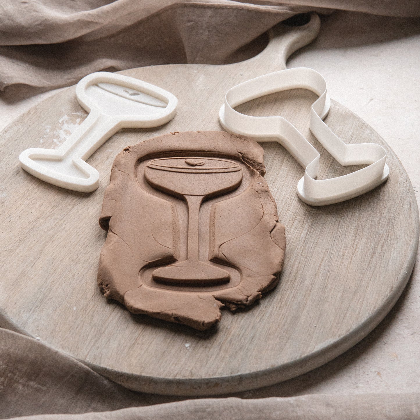 A Marie Martin Glass Seamless Stamper