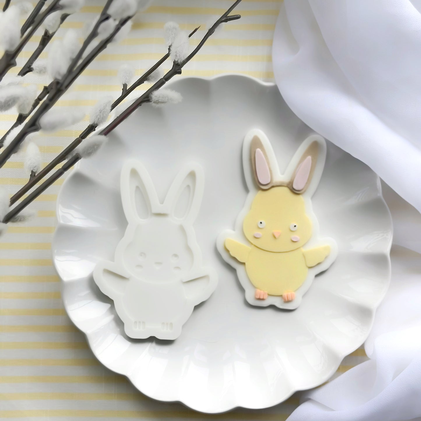 Chick with Bunny Ears Seamless Stamper