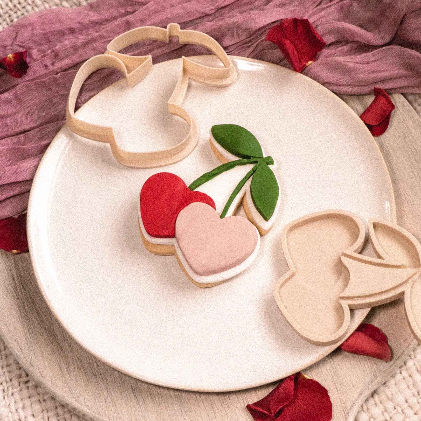 A Marie Heart Cherries Seamless Stamper