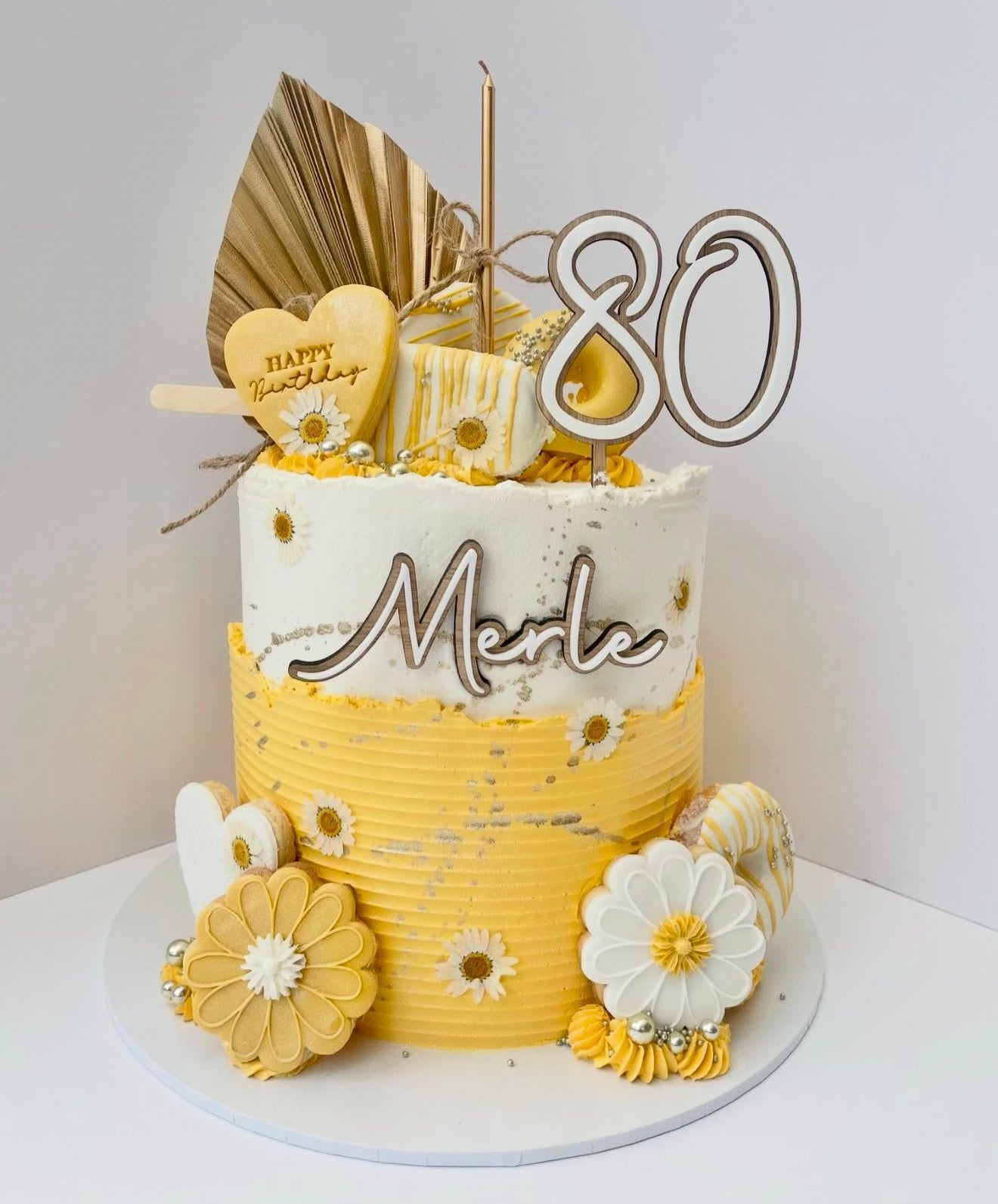 Double Layer Name Charm & Age Topper Set