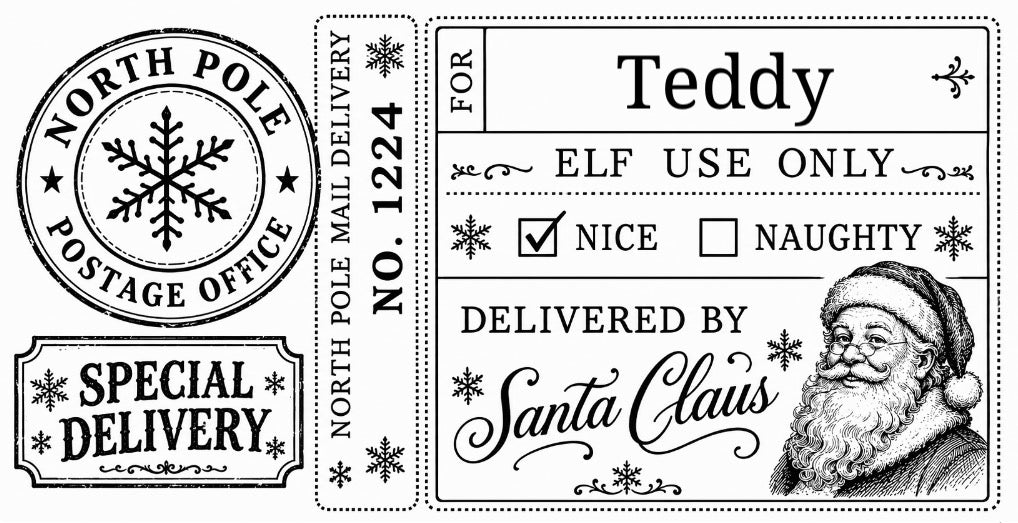 Christmas Gift Labels 2.25 x 1.25