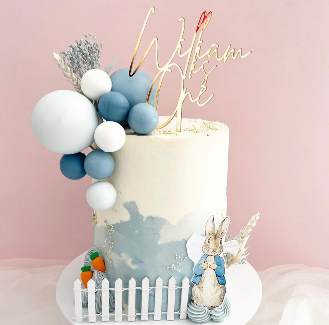 Single Layer Custom Cake Topper
