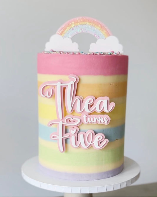 Double Layer Name & Age Charm