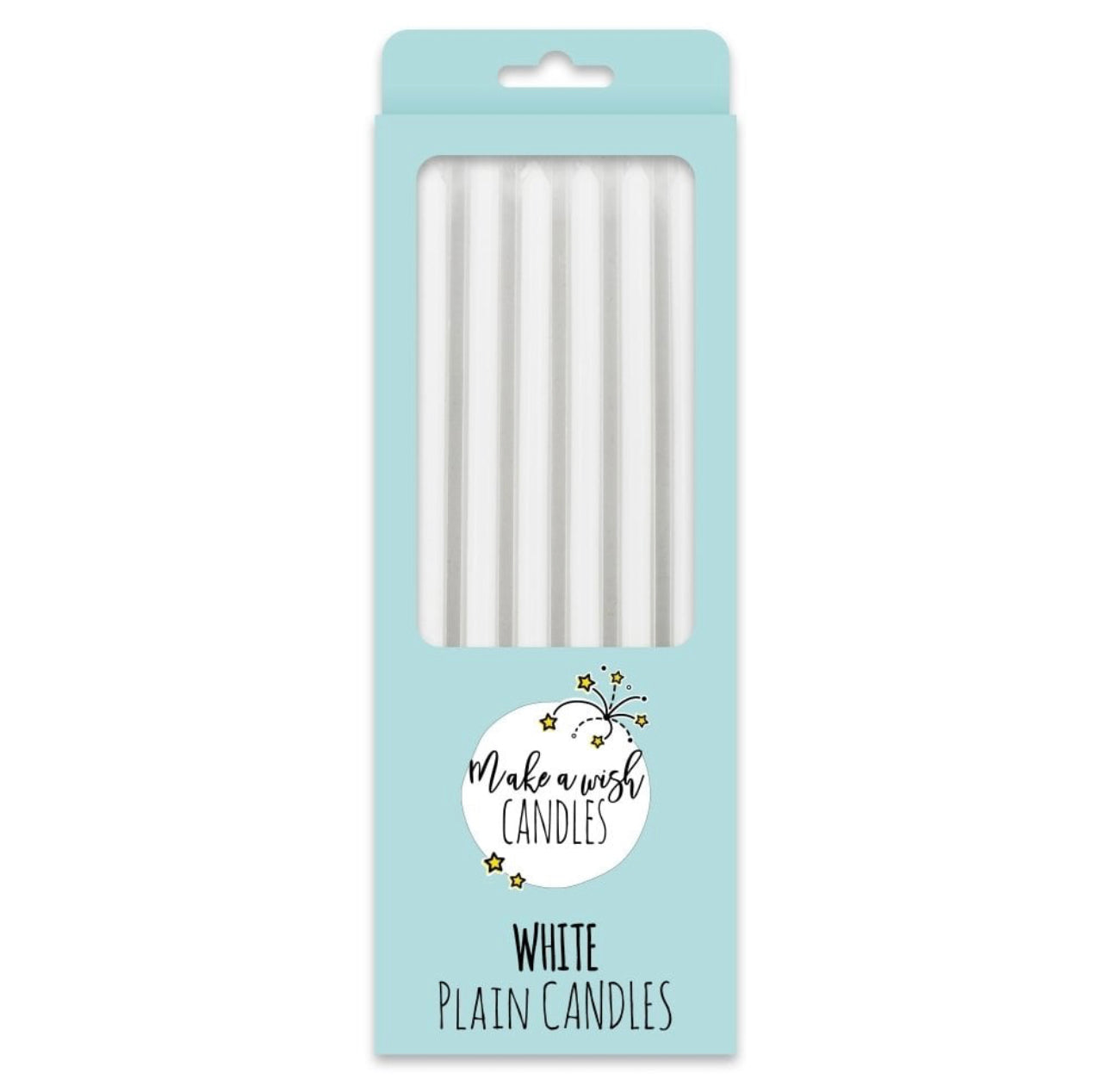 Tall White Candles x 6