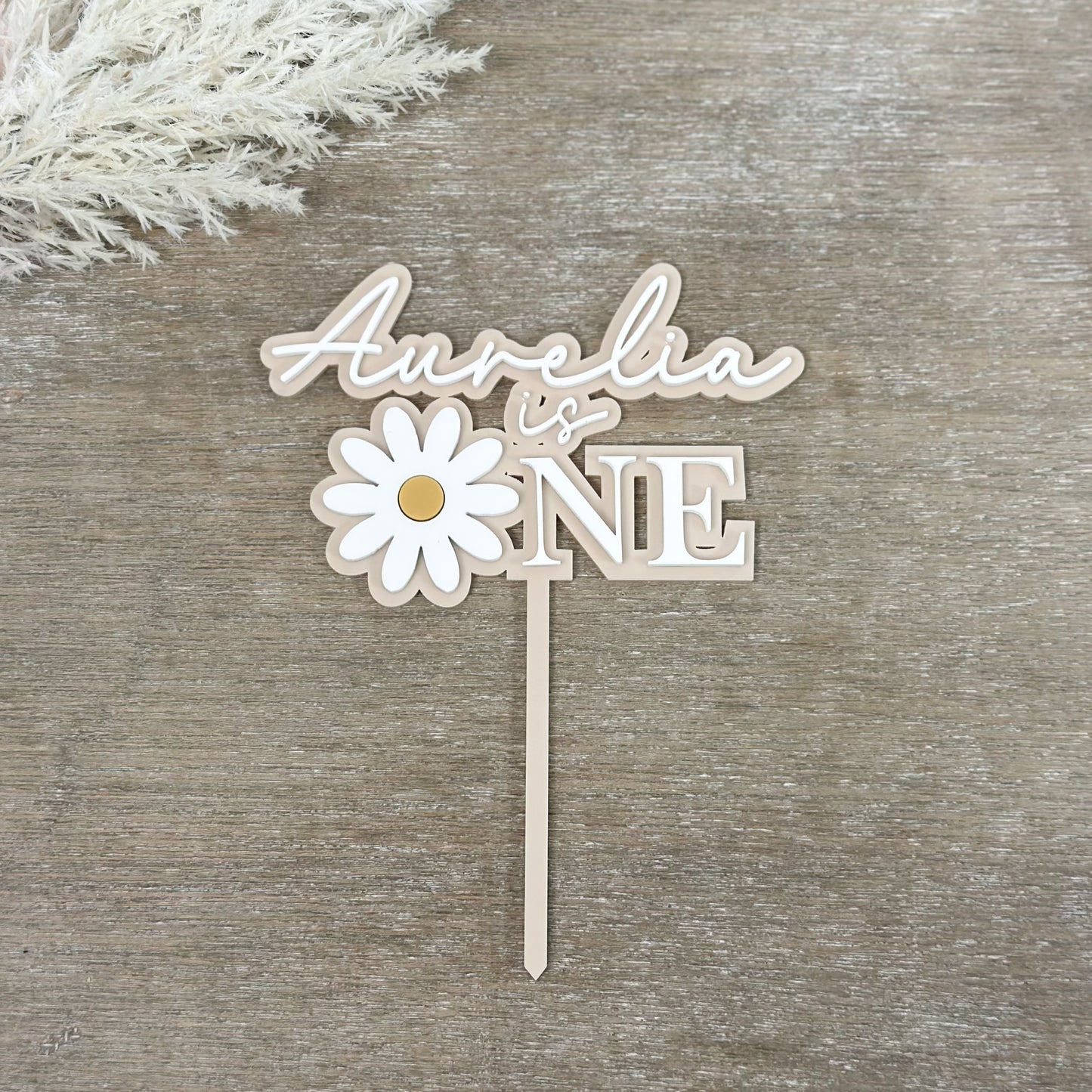 Personalised Daisy One Topper