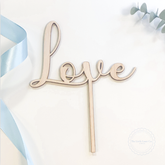 Wooden Personalised Cake Topper