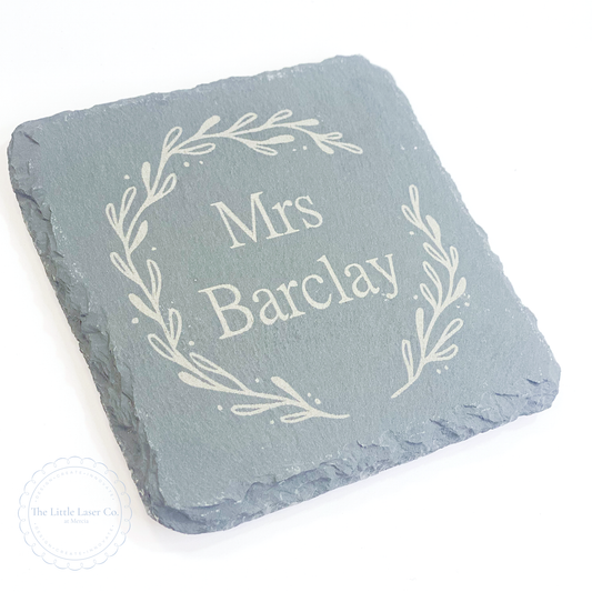 Slate Personalised Coaster