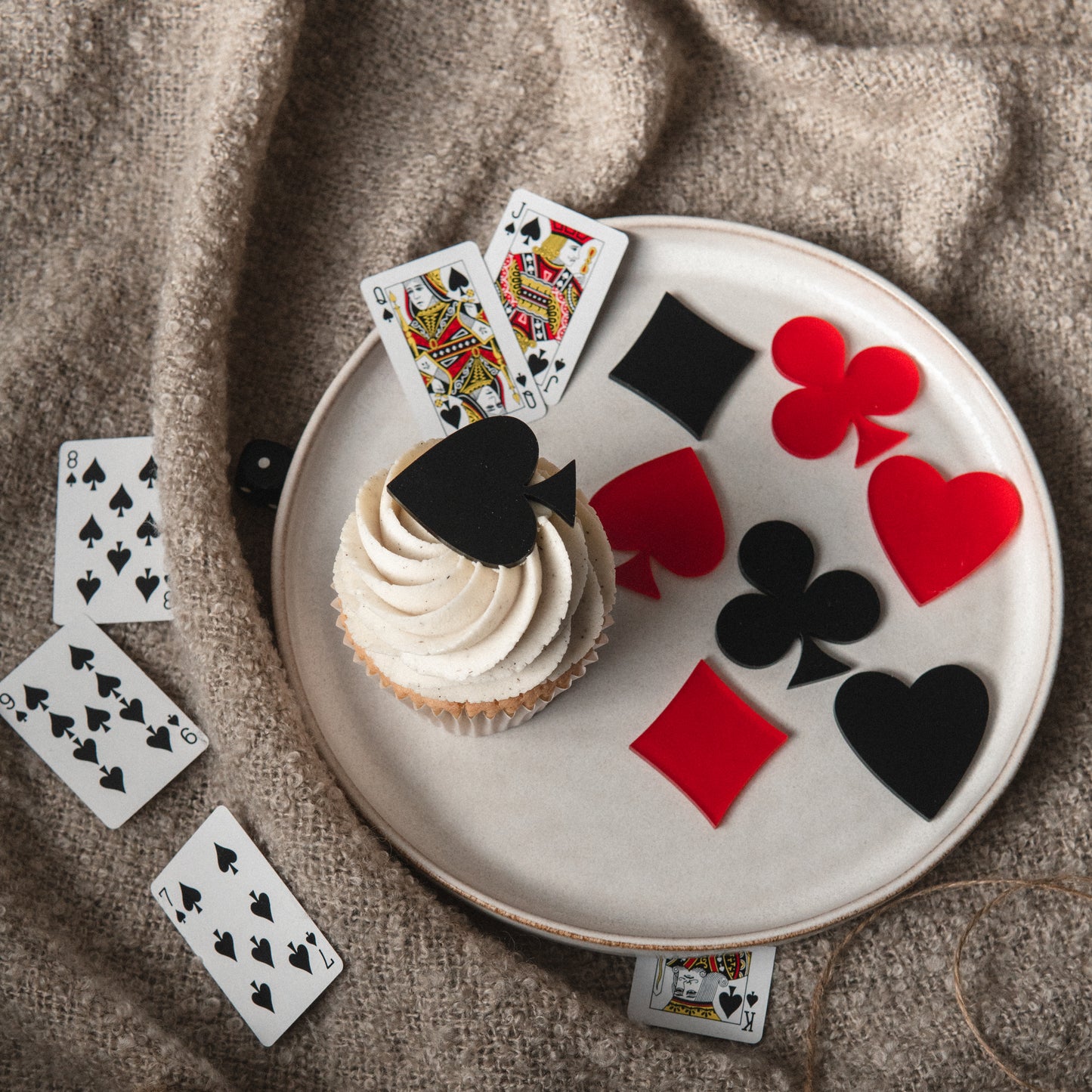 A Marie Playing Card Suit Charms