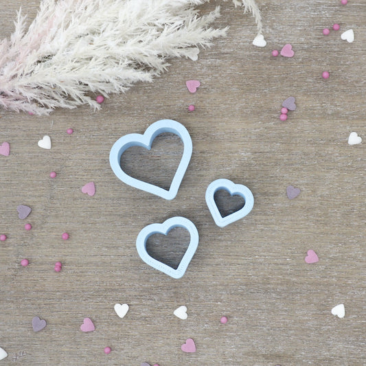 3 x Mini Hearts Valentines Cutter