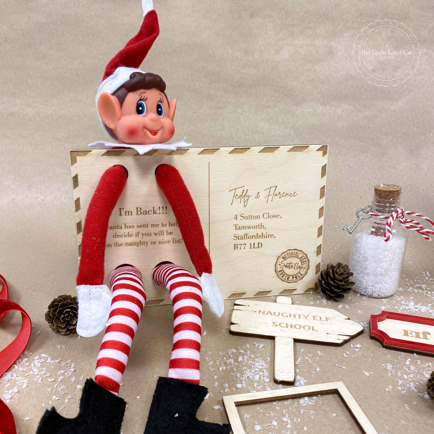 Elf on the Shelf Arrival Postcard