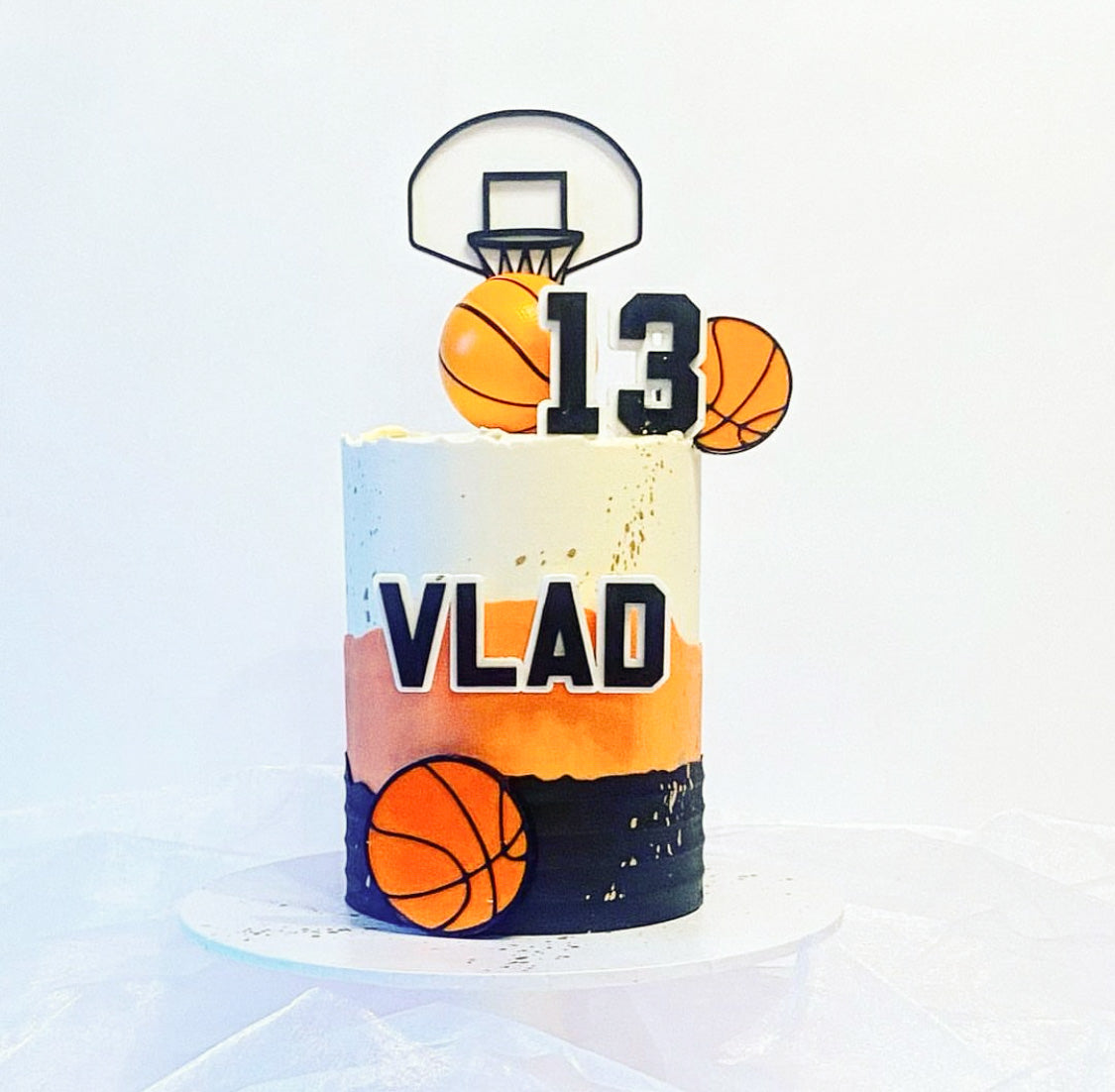 Basket Ball Topper & Charm Set