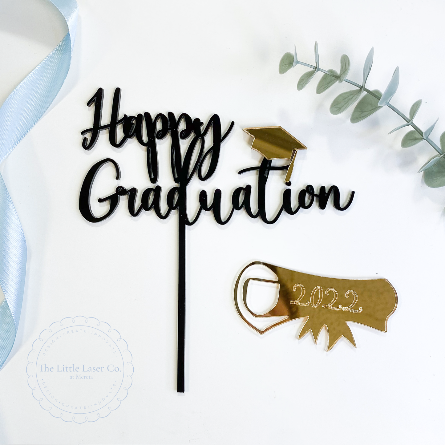 Graduation Cake Topper & Charm